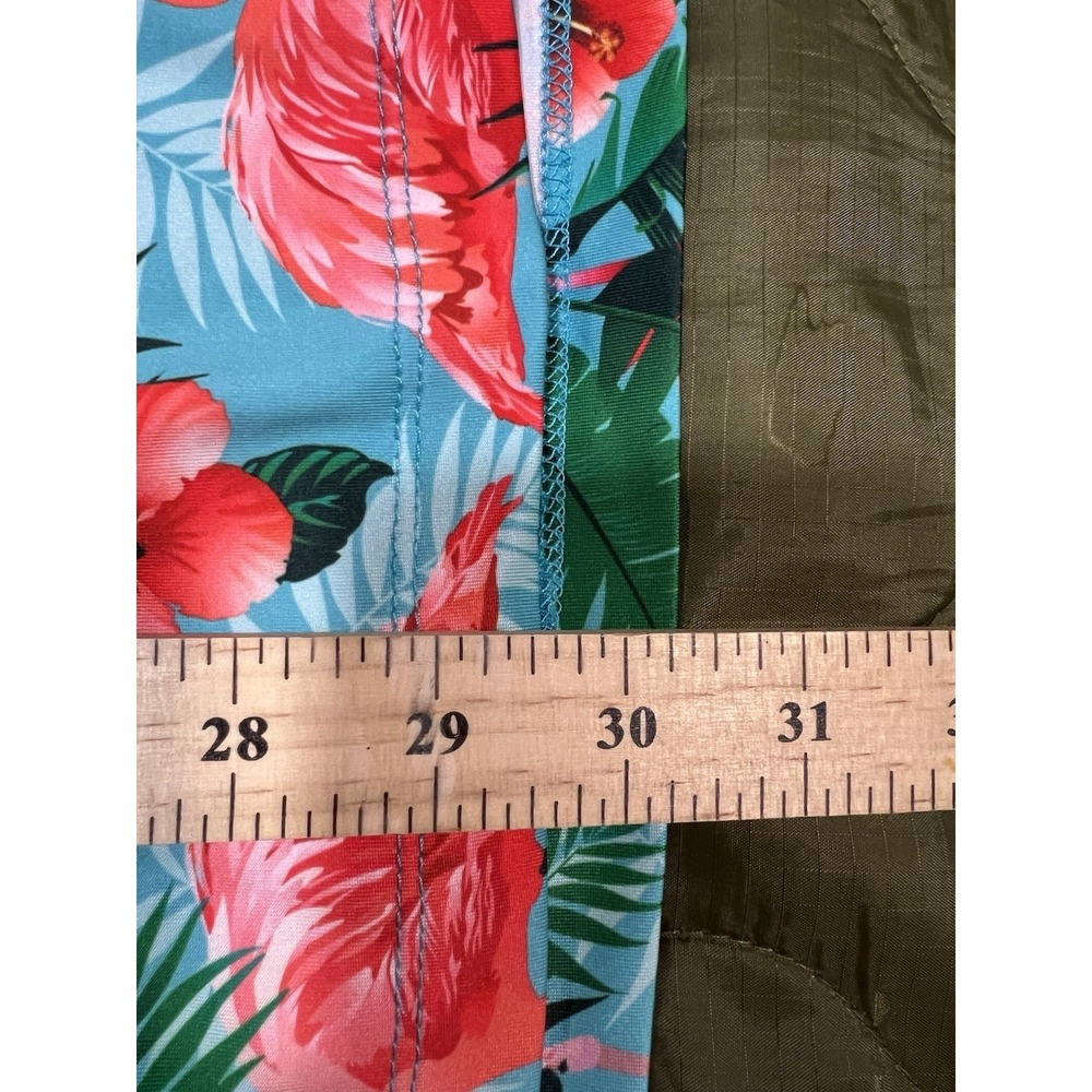 Yatta Golf Flamingo Hibiscus Polo XXL Stretch Shirt Tropical Print Performance - Picture 7 of 9